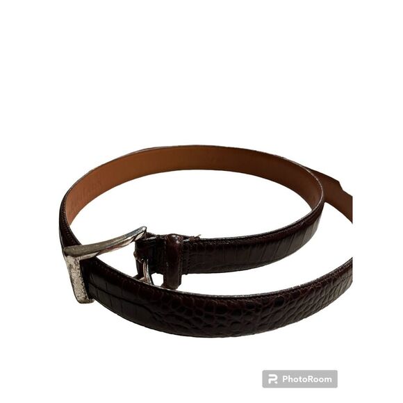 ralph lauren croc belt